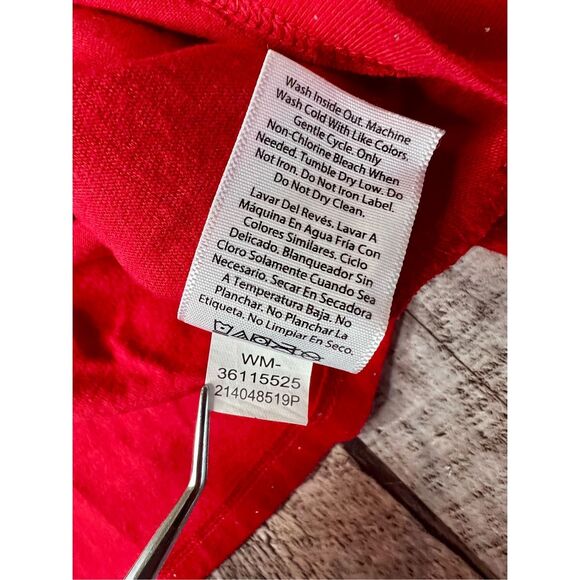 Wonder Nation Gold Sparkle Red Jersey Pullover Swing Dress Small(6-6x) Holiday - Picture 9 of 10